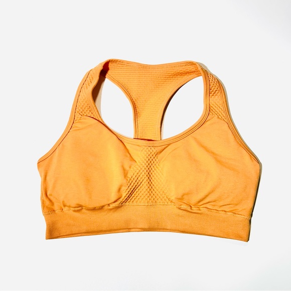 Alphalete Other - Alphalete Orange Seamless Racerback Sports Bra Size Large